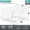 Sorbus Medium 2 Pack Stackable Storage Bins Open Front - Clear Pantry Bins for Storage and Organization